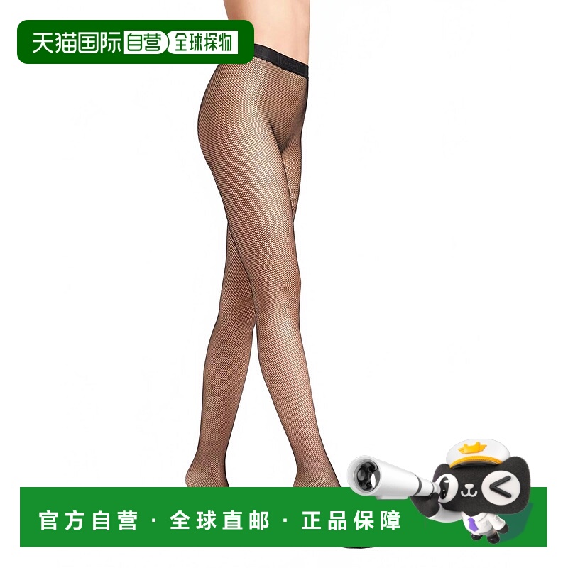 自营wolfordTwenties Micro-Net Tights In Black - black 美国奥