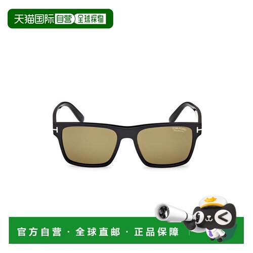 自营tom fordFt1205 Bold Rectangular Sunglasses - neutrals 美