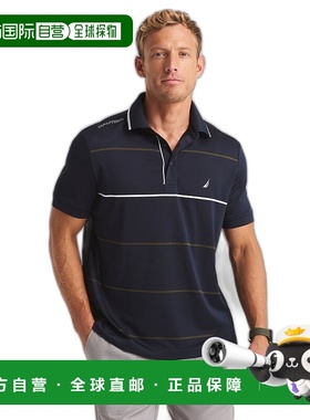自营 Nautica Mens Navtech Classic Fit Polo - navy 美国奥莱直