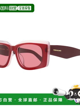 自营salvatore ferragamoFerragamo女士大矩形太阳镜SF1079SLB 61