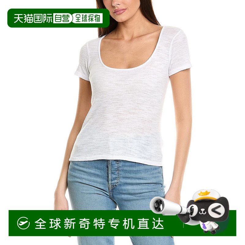 自营Project Social T Libby大圆领罗纹婴儿T恤-白色 【美国奥莱