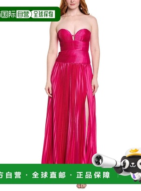 自营 AMUR Ludlow Midi连衣裙-紫色 美国奥莱直发服饰