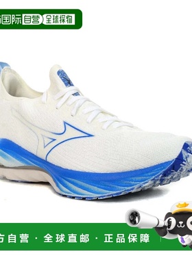 自营Men's Mizuno Wave Neo Wind 411367.01PE White Blue Runnin