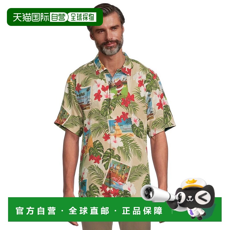 1h可退 【美国直邮】tommy bahama 男士 衬衫短袖花衬衫