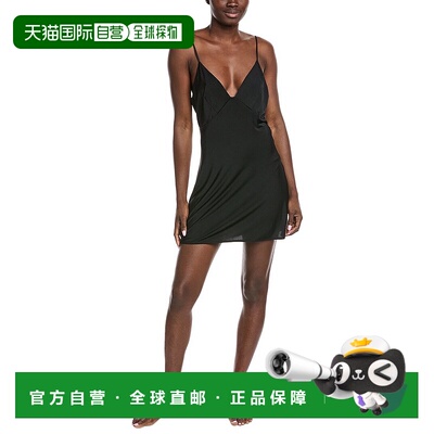 自营 Natori Body Doubles Chemise-黑色 睡衣美国直发奥莱
