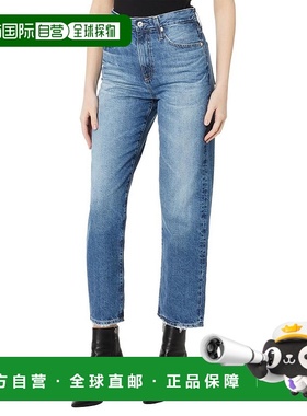 1h可退 【美国直邮】AG Jeans Rian 高腰踝部直筒牛仔裤 15年重启