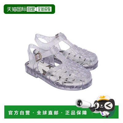自营Mini Melissa Possession Shiny Elements Kids Sandal - whi