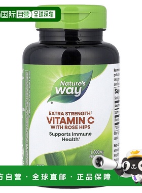 香港直邮然萃维,Vitamin C With Rose Hips, 1,000 mg, 100 Capsu
