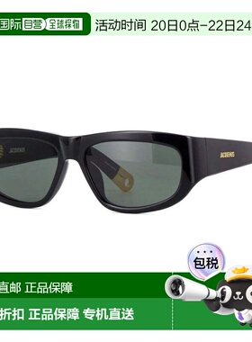 自营Jacquemus Sunglasses Square Full Rim, Shiny Black Frame