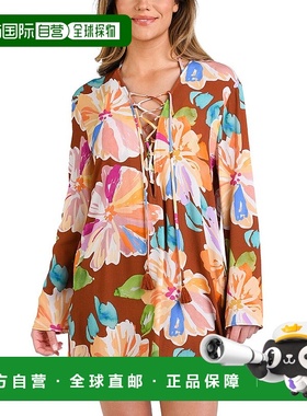 自营La Blanca Tunic Coverup - red 美国奥莱直发