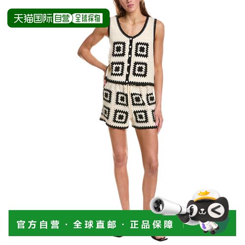 自营RD STYLE 2pc Alby背心和短套装-白色 美国奥莱直发