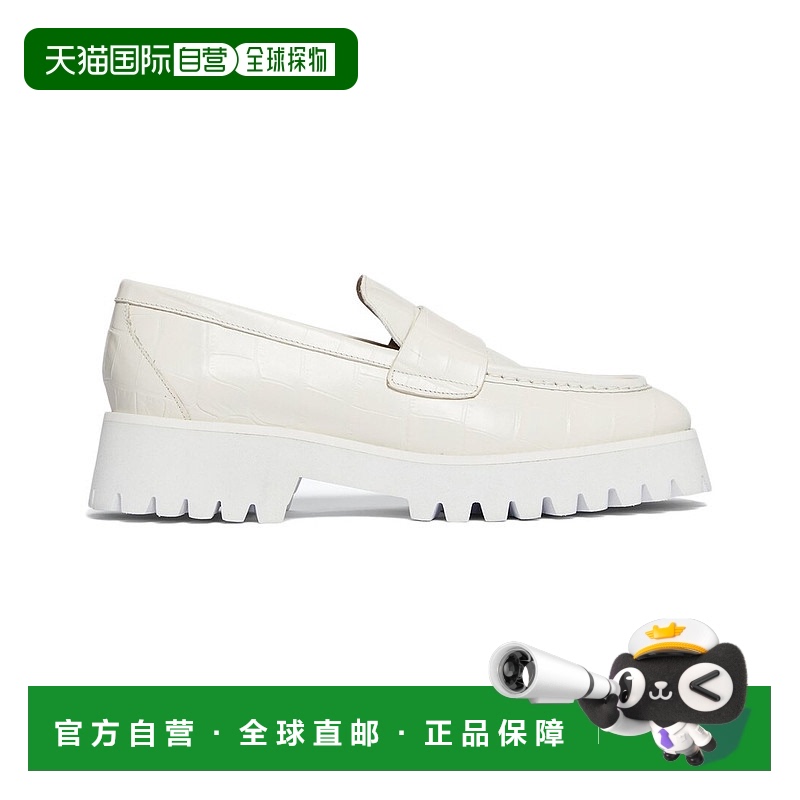 自营 Freda Salvador Hana 皮革乐福鞋 - 白色 美国奥莱直发