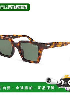 自营 off-white米白色太阳镜护盾全边，哈瓦那式镜架和绿色镜片Oe