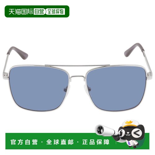自营Calvin Klein Blue Navigator Men's Sunglasses CK19136S 04