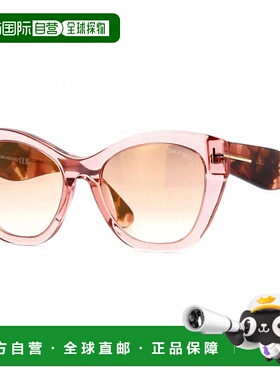 自营Tom Ford Sunglasses Cat Eye Full Rim, Transparent Pink F