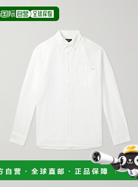 1h可退 香港直邮潮奢 A.P.C. 男士 徽标刺绣衬衫 COHAHH12599