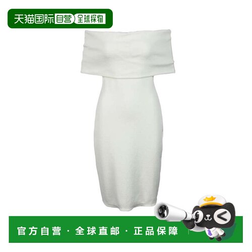 自营bottega venetaBodycon Dress聚酰胺氨纶-白色 美国奥莱直发