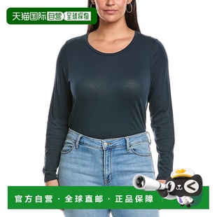 蓝色针织衫 自营EILEEN T恤 Plus修身 美国直发奥莱 FISHER