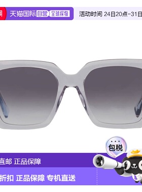 自营Tommy Hilfiger Grey Azure Square Ladies Sunglasses TH 21