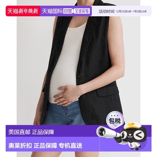 Madewell 女式 Over Belly孕妇短裤 23号蓝色牛仔弹力JDM4 The 自营