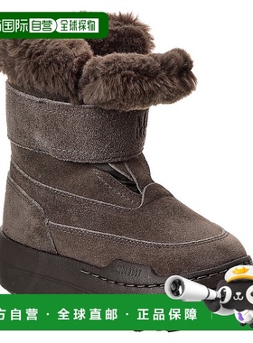 自营Moon Boot Jr公园带绒面靴-灰色 美国奥莱直发