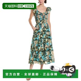 自营 Ro's Garden Tuscany Midi连衣裙-蓝色 美国奥莱直发