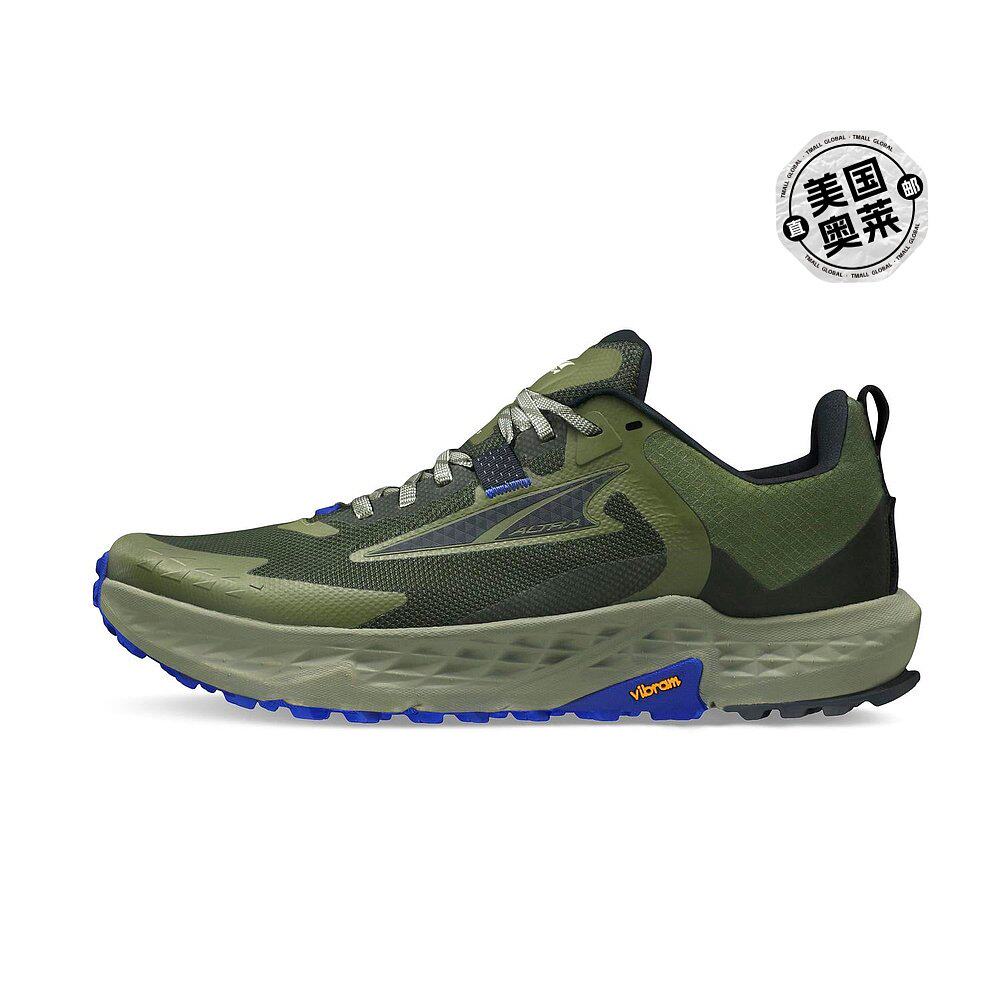 altra男士 timp 5 越野跑鞋(深橄榄色) - 深橄榄色 【美国奥莱