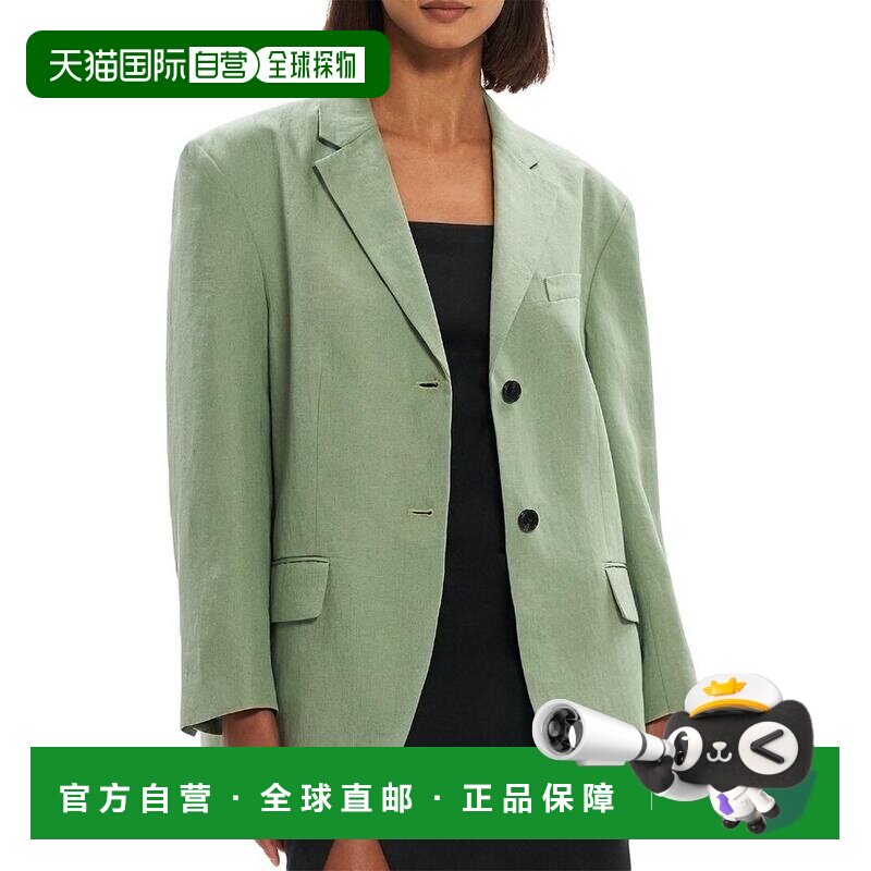 1h可退 【美国直邮】theory 女士 休闲西装外套亚麻通勤图片