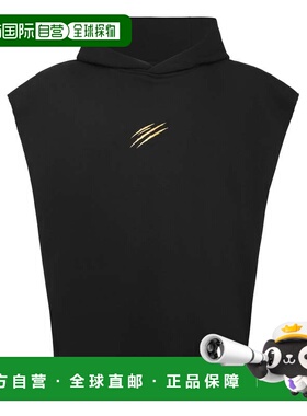 自营plein sportTanktop Hoodie Label - black/lightgold 美国奥