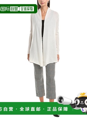 自营InCashmere Flyaway Cashmere Cardigan - white 美国奥莱直