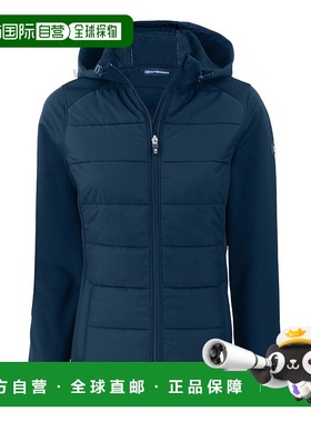 自营 cutter & buckCutter&Buck Evoke混合软壳回收全拉链女式连-