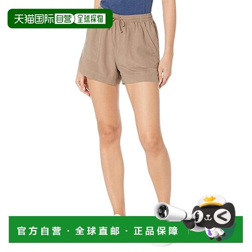 自营Women's Splendid Noah Sweat Shorts Mocha Lyocell Drawstr