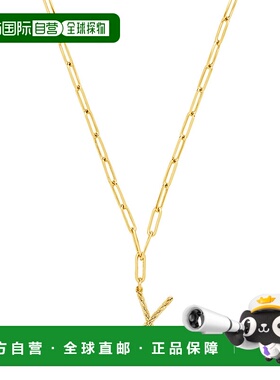 sterling foreverBraided Initial Pendant Necklace - gold-x 【