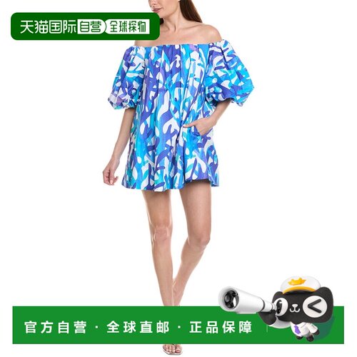 自营Milly Jamie海底棉质薄纱迷你连衣裙-蓝色 美国奥莱直发