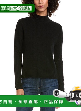 自营InCashmere Mock Sleeve Stitch Wool & Cashmere-Blend Swea
