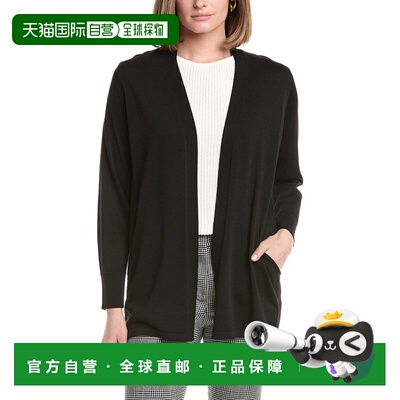 自营Anne Klein Pocket Cardigan - black 美国奥莱直发