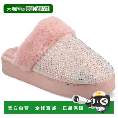 自营 journee collectionJournee女式Ember拖鞋-粉红色 美国奥莱