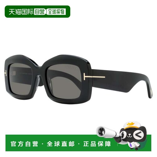 自营Tom Ford女士威尼斯太阳镜TF1218 01A黑色53mm-01a 美国奥莱