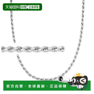 Ross-Simons 4mm Sterling Silver Rope Chain Necklace - 24 in