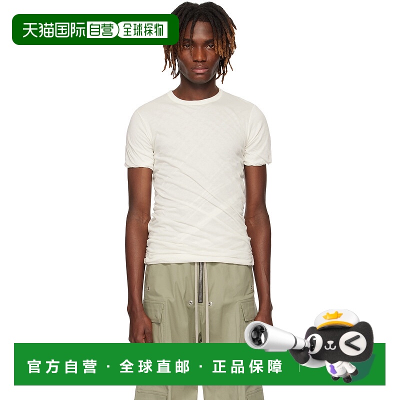 香港直邮潮奢 rick owens 瑞克 欧文斯 男士 白色 Hollywood Doub