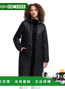 自营 Pajar女式Peridot钻石绗缝长款项链-黑色 美国奥莱直发外套