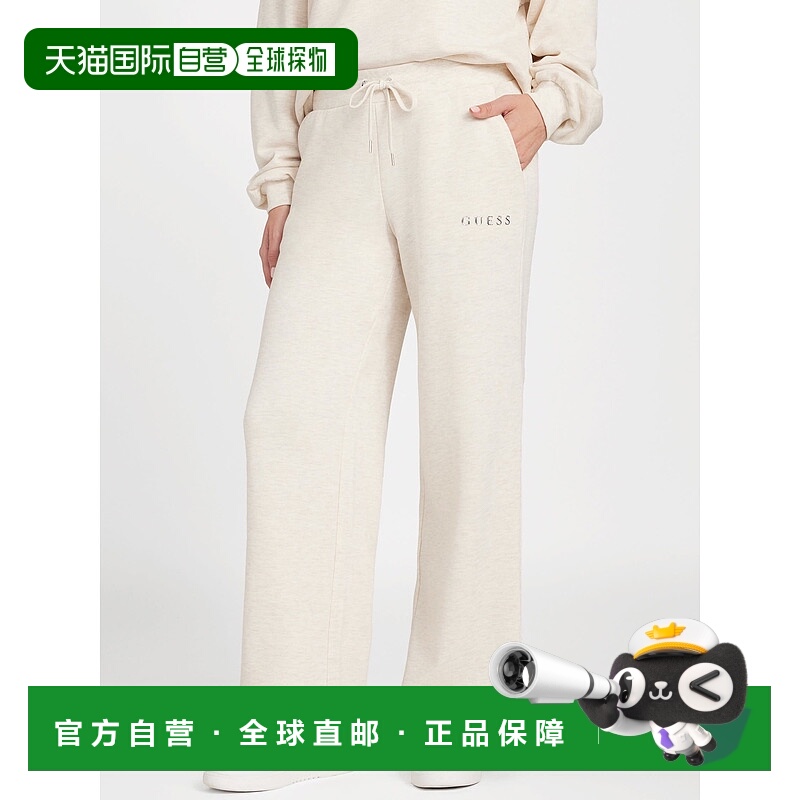 自营guessConstance Wide-Leg Joggers - oatmeal heather 美国奥
