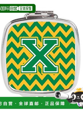 自营Carolines Treasures CJ1059-XSCM 字母 X 雪佛龙绿色和正品