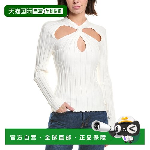 自营Milly Raglan Sweater - white 美国奥莱直发毛衣针织衫