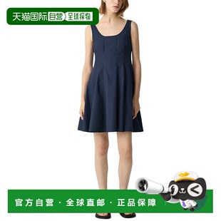 自营Theory Fit & Flare Dress - blue 美国奥莱直发