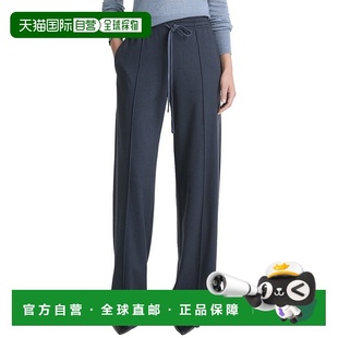 休闲裤 阔腿裤 美国直发奥莱 蓝色 自营Vince中腰拉绳羊毛混纺拉裤