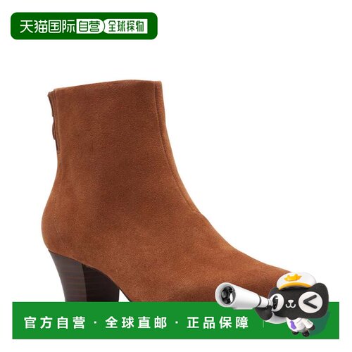 自营Clarks Teresa 26167834女靴深棕色麂皮尖头短靴LION535-棕色