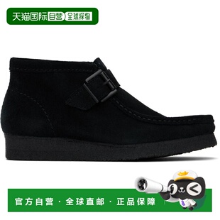 1h可退 【美国直邮】Clarks Originals 黑色 Wallabee 扣靴 女鞋