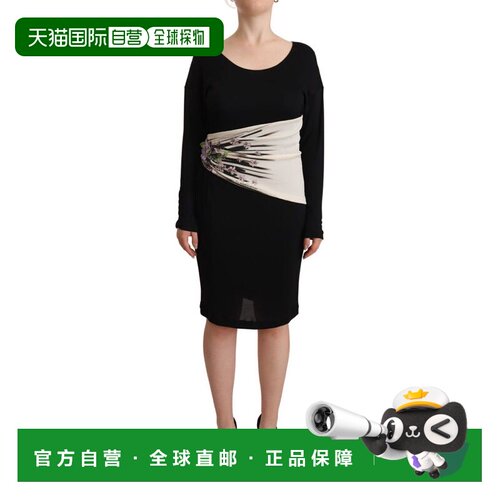 自营Roberto Cavalli  Sheath Knee Length Women's Dress - blac