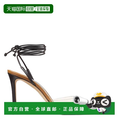 自营Jimmy Choo Farley 95 Pvc和皮革高跟鞋-驼色/透明 美国奥莱
